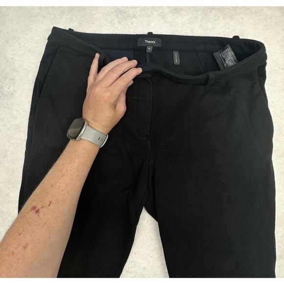 Theory Dress Pants Womens Size 10 Black Viscose Slacks Soft - Picture 2 of 8